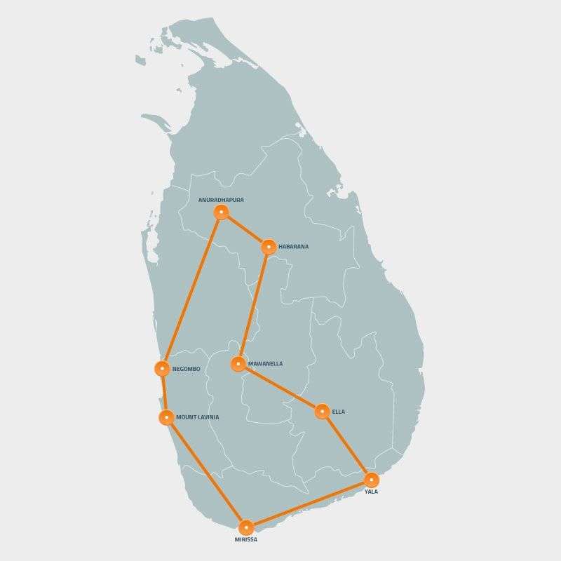 Je bezoekt de meest heilige tempels tijdens deze Sri Lanka rondreis